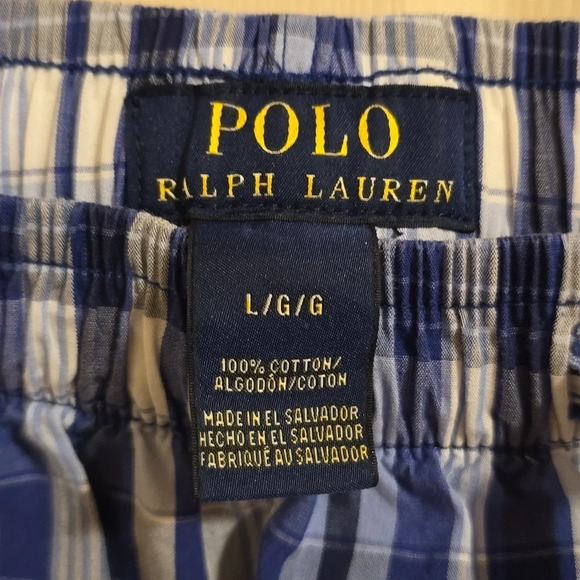 RALPH LAUREN Polo Men's Plaid Pajama Pant Sz Lg - Picture 3 of 8
